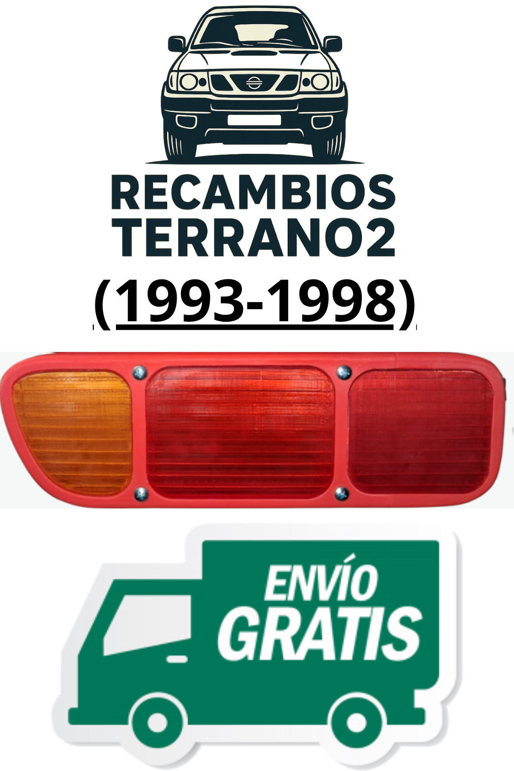 Piloto Trasero Izquierdo Nissan Terrano 2 R20 1993-1998 - Ref. 265557F000