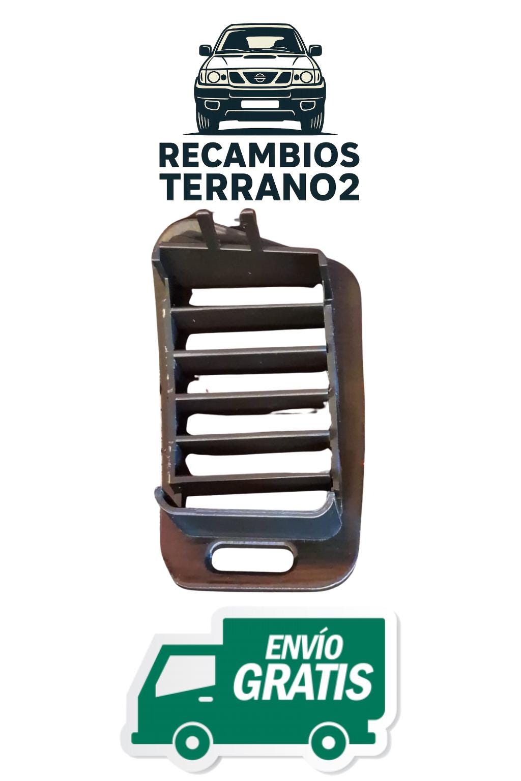 Aireador izquierdo de salpicadero Nissan Terrano 2 R20 - vista lateral