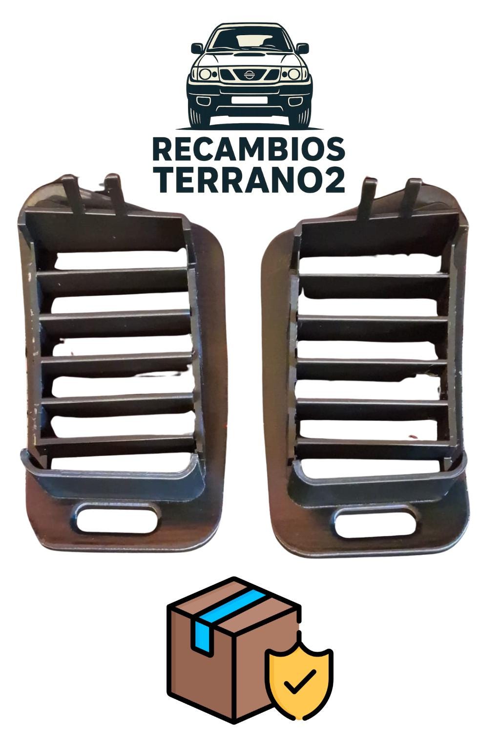 Pareja de aireadores de salpicadero Nissan Terrano 2 R20 - vista lateral